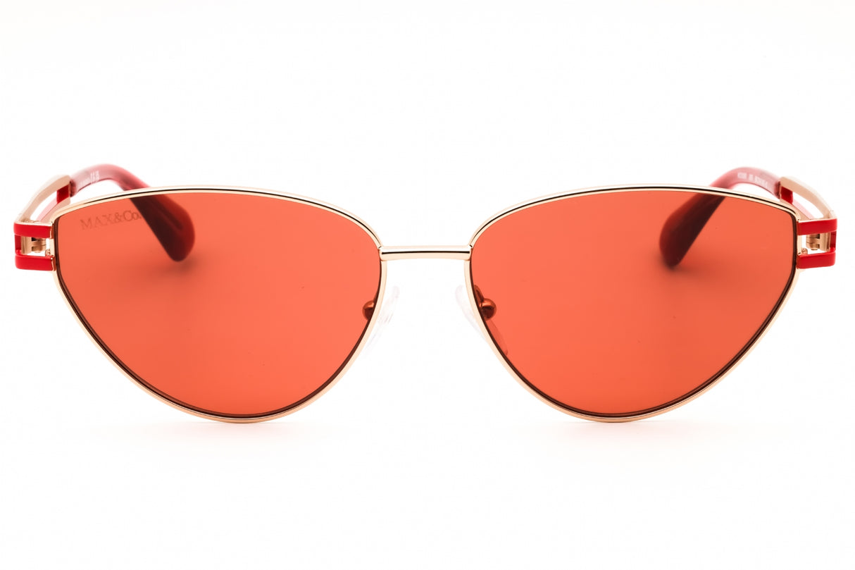 MAX & CO MO0089 sunglasses in Shiny Rose Gold / Bordeaux — view 2