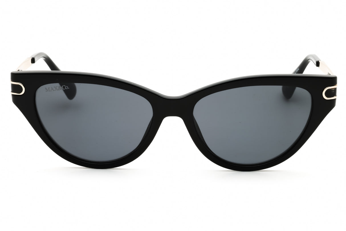 MAX & CO MO0101 sunglasses in Shiny Black / Smoke — view 2