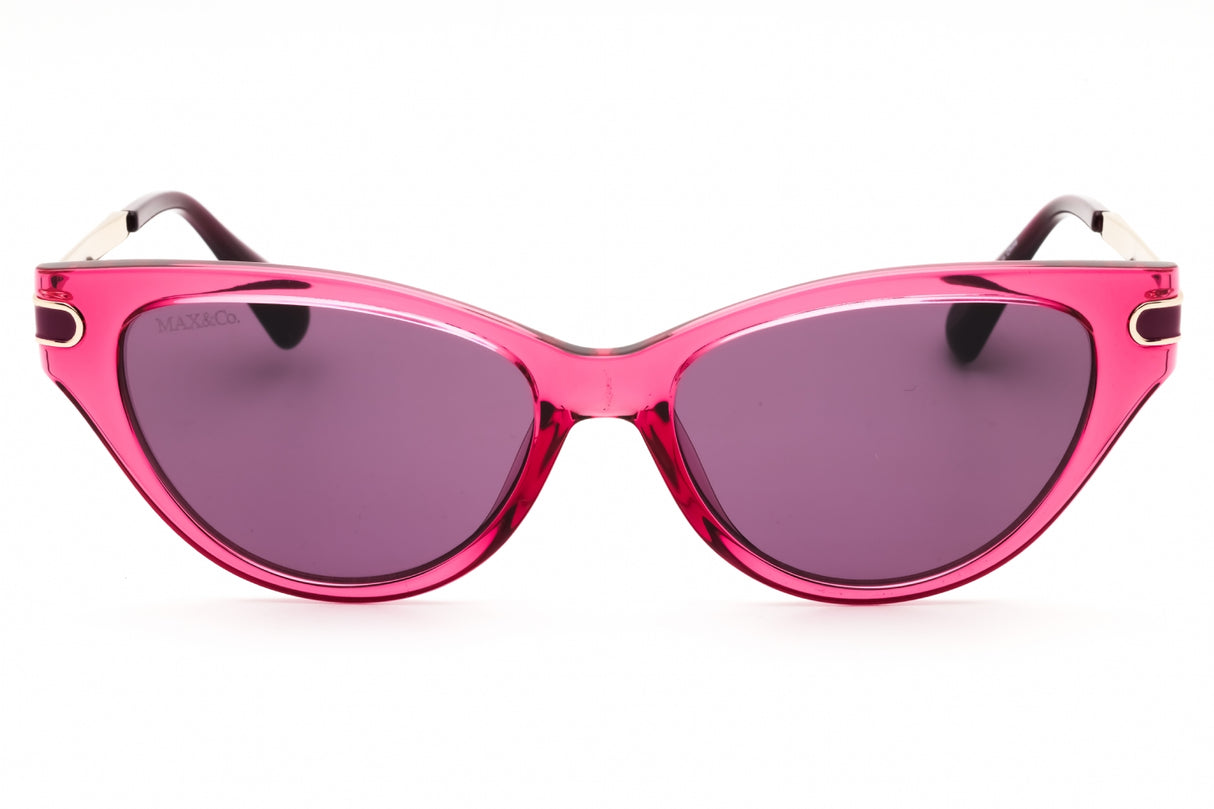 MAX & CO MO0101 sunglasses in Shiny Red / Violet — view 2