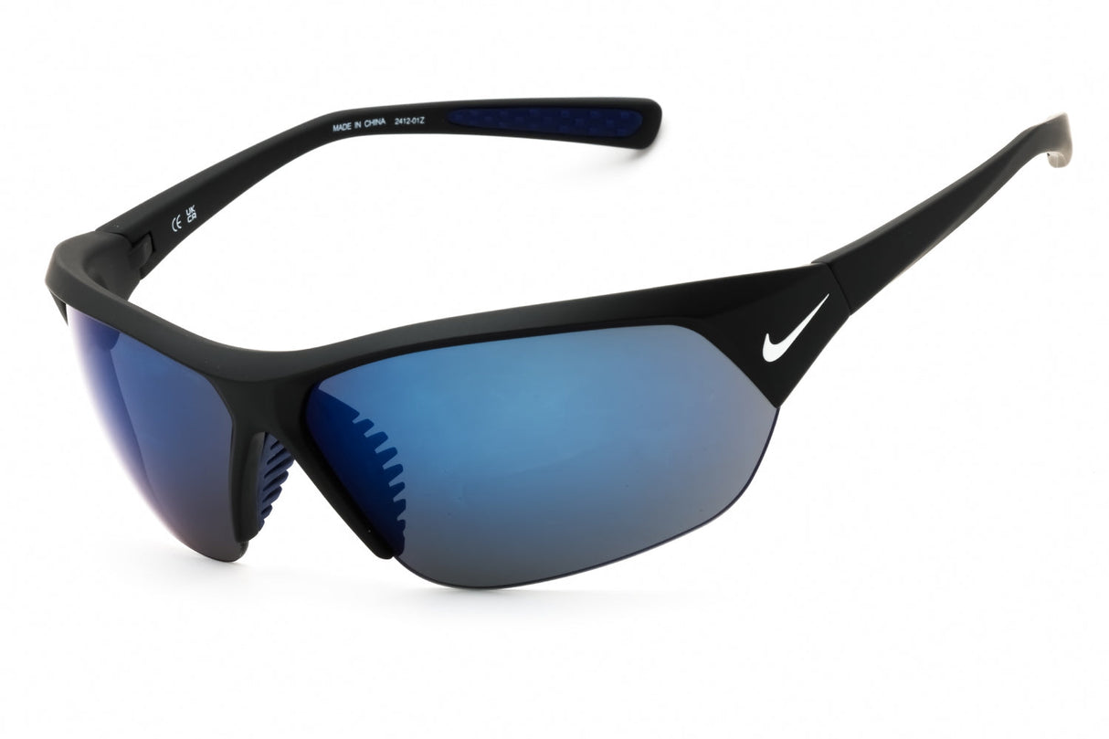NIKE SKYLON ACE FQ4683 sunglasses in Matte Black / Grey Blue Mirror — view 1