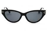 MAX & CO MO0101 sunglasses in Shiny Black / Smoke — view 2