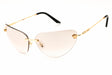 VERSACE VE2281 sunglasses in Gold/Light Brown Silver Mirror — view 1